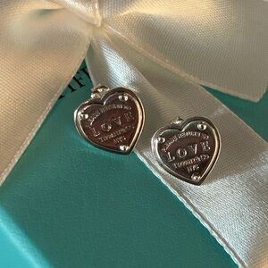 Tiffany & Co Return to Love heart earrings 925 Sterling silver